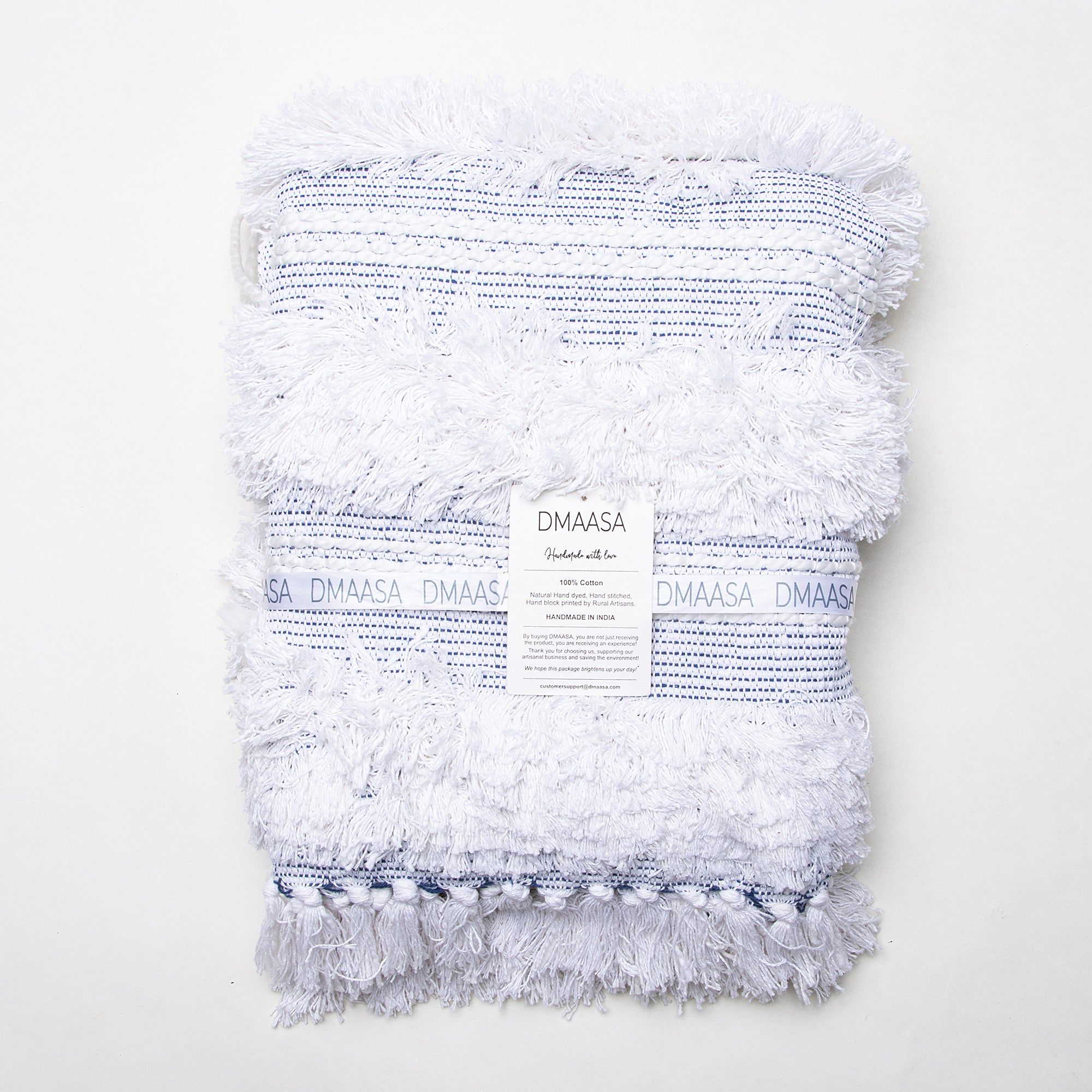 Premium Pure Cotton Decorative Tufted Bed Throw